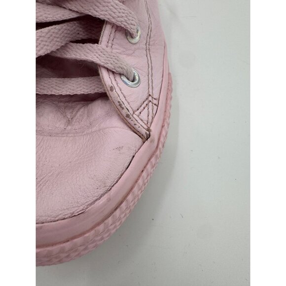 Converse Youth Pink Leather Chuck Taylor Low-Top Sneakers US 3 / EU 35 Lace-Up R - Picture 12 of 12